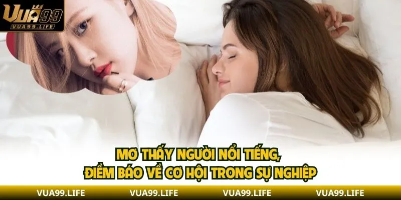 Mơ Thấy Người Nổi Tiếng - Giải Mã & Các Trường Hợp Phổ Biến 2 Mơ thấy người nổi tiếng, điềm báo về cơ hội trong sự nghiệp